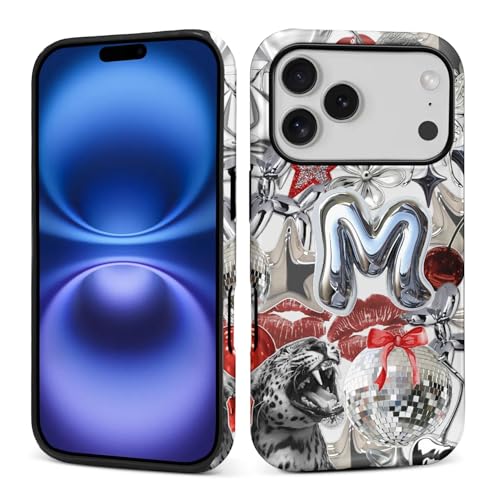 Coque iPhone 17 Pro silicone liquide amusante motif lèvres rouges et imprimé