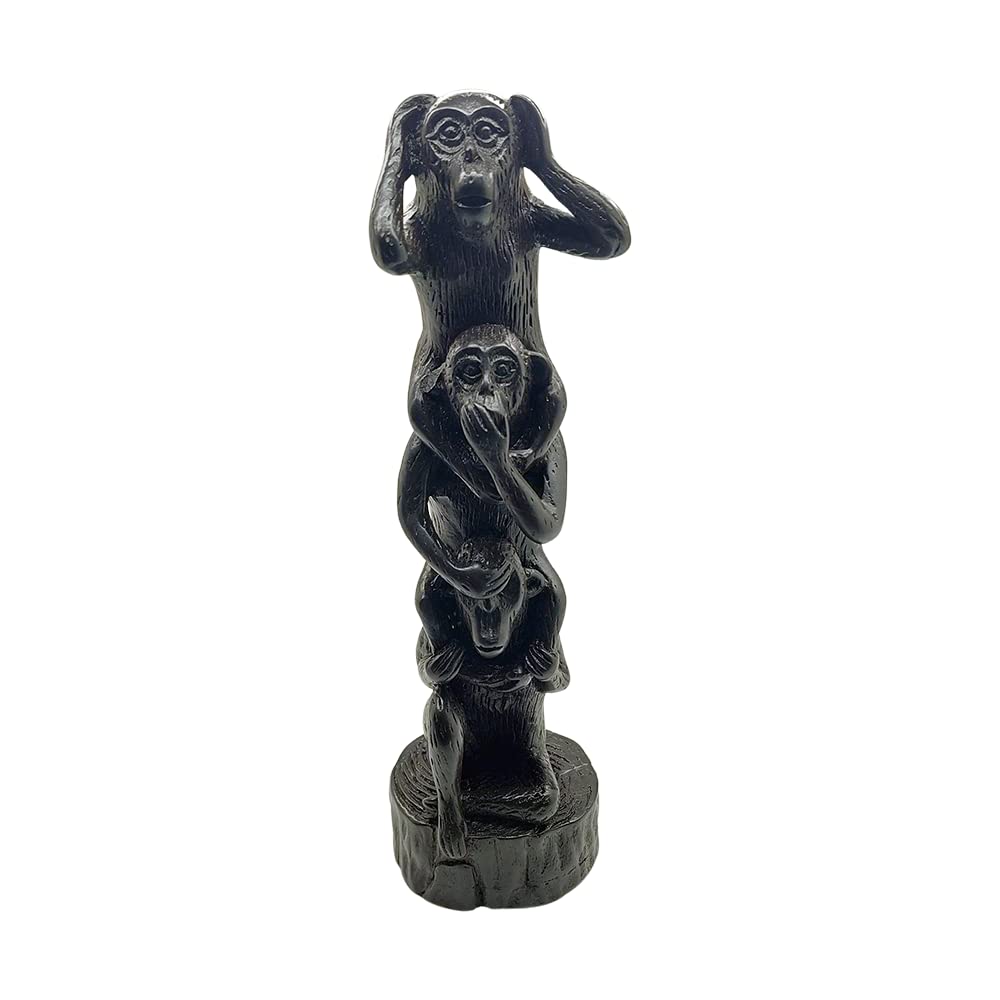 VIENaturals Resin Figurine, Piggyback Monkeys