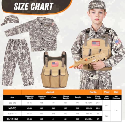 Disfraz Militar para Niños Talla X-Large 12-13 años miniatura 6