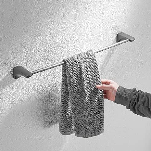 Barre de serviette simple et double tige 50 cm en acier inoxydable pour un séchage rapide