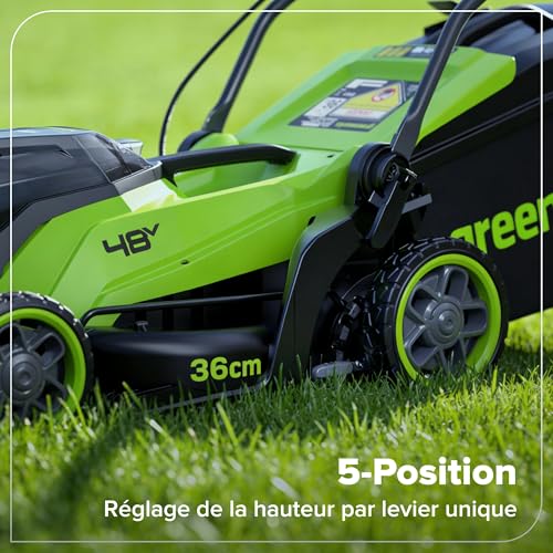 Greenworks POWERALL 48V 24V x 2 Tondeuse 36cm + 24V Coupe bordure 25cm Gen. II Kit - vue 9