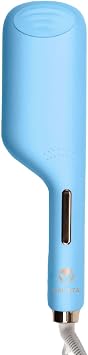 CALISTA BodyWaver 1.25" Double Barrel Hair Waver & Curler, Sky | Ceramic ionic beach-wave styler; built-in timer, 3 heat settings, auto shut-off; 1.25 in barrels
