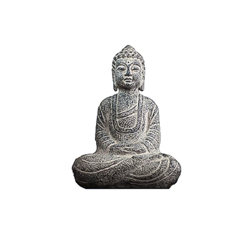 YKHB buddha statue Buddha Statue Meditating Statuary Décor Zen Buddha Meditating Sitting Buddha Exquisite Zen Buddha Tall Indoor/Outdoor Deco 14.5" Best gift (Color : A)