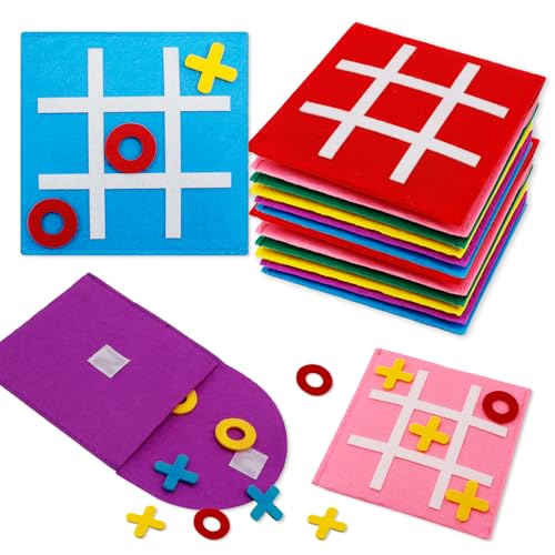 Tbintul Tic Tac Toe spel mini 12 st användbara presenter barnfödelsedag gästpresenter party sysselsättning Tictactoe Give Aways Pinata fyllning barn små leksaker tombola priser underbara påse