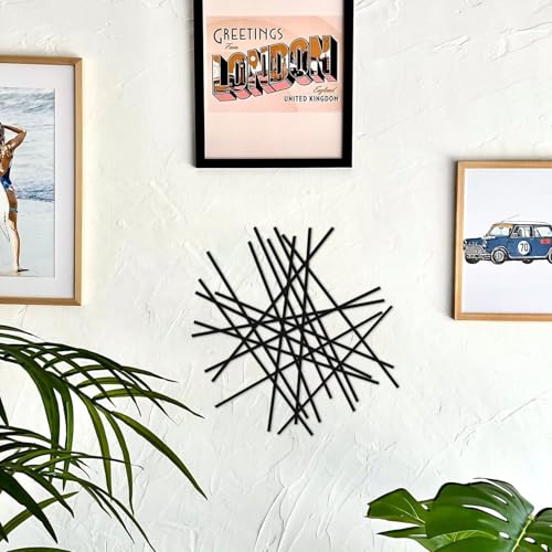 Arte de pared de metal, geométrico, abstracto, moderno, contemporáneo, cruz, retro, 3D, colgante, escultura de hierro forjado, decoración del hogar, sala de estar, figura al aire libre, minimalista,