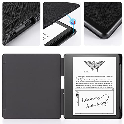 CoBak Case for Kindle Scribe - All New PU Leather Cover with Auto Sleep Wake Feature for Kindle Scribe 10.2" 2022 & 2024 Released with Pen Holder by CoBak - Image 4