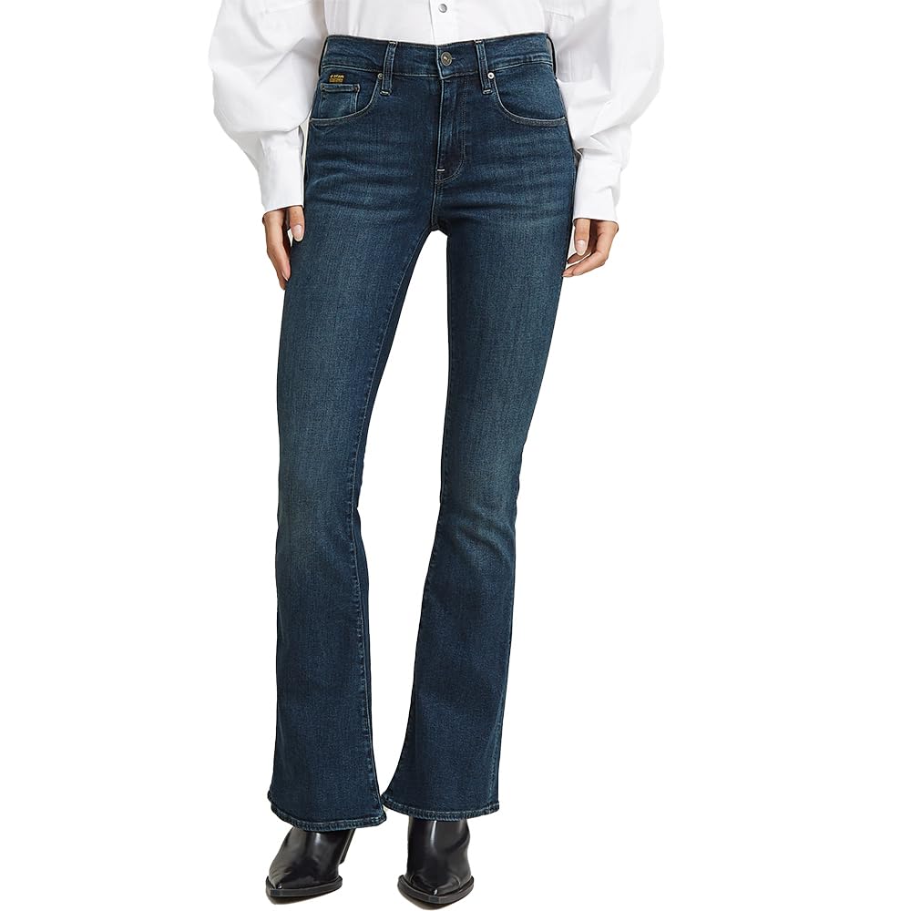 G-STAR 3301 Flare Jeans Donna, Blu (Worn In Icy Blue D21290-D987-H281), 26W / 32L-image