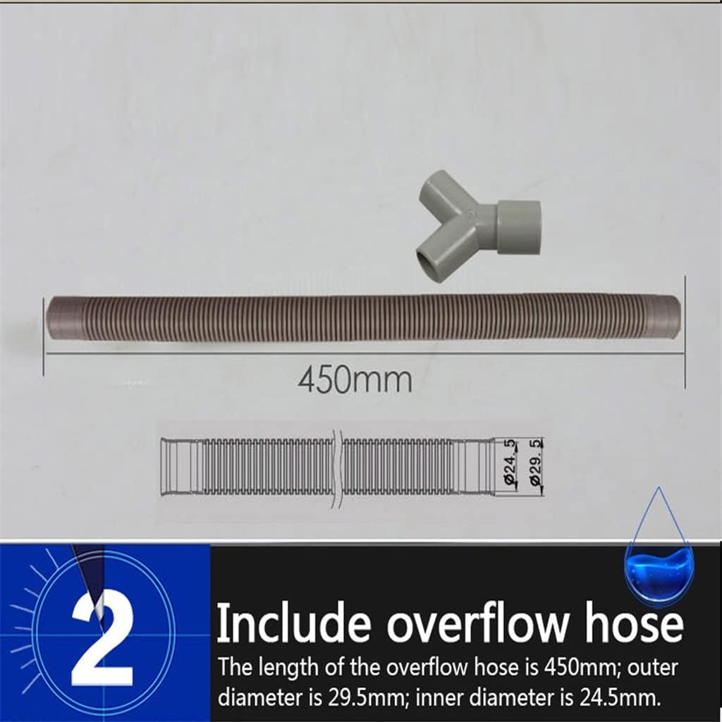 HBJWOV Drain Hose Joint Multifuntion Tee Piece Sink Strainer Flexible Drain Pipe Kitchen Fixtures