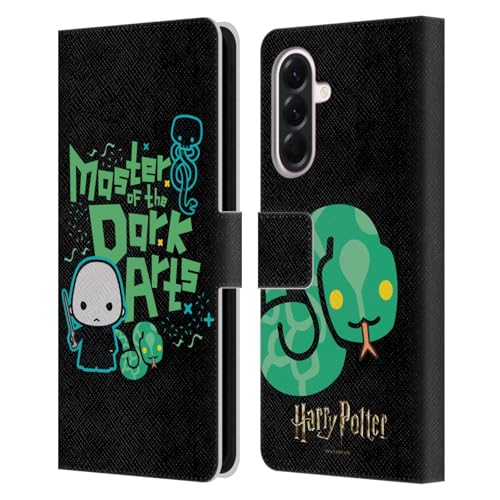 Harry Potter Voldemort étui portefeuille en cuir pour Samsung Galaxy A56 5G Head Case Designs