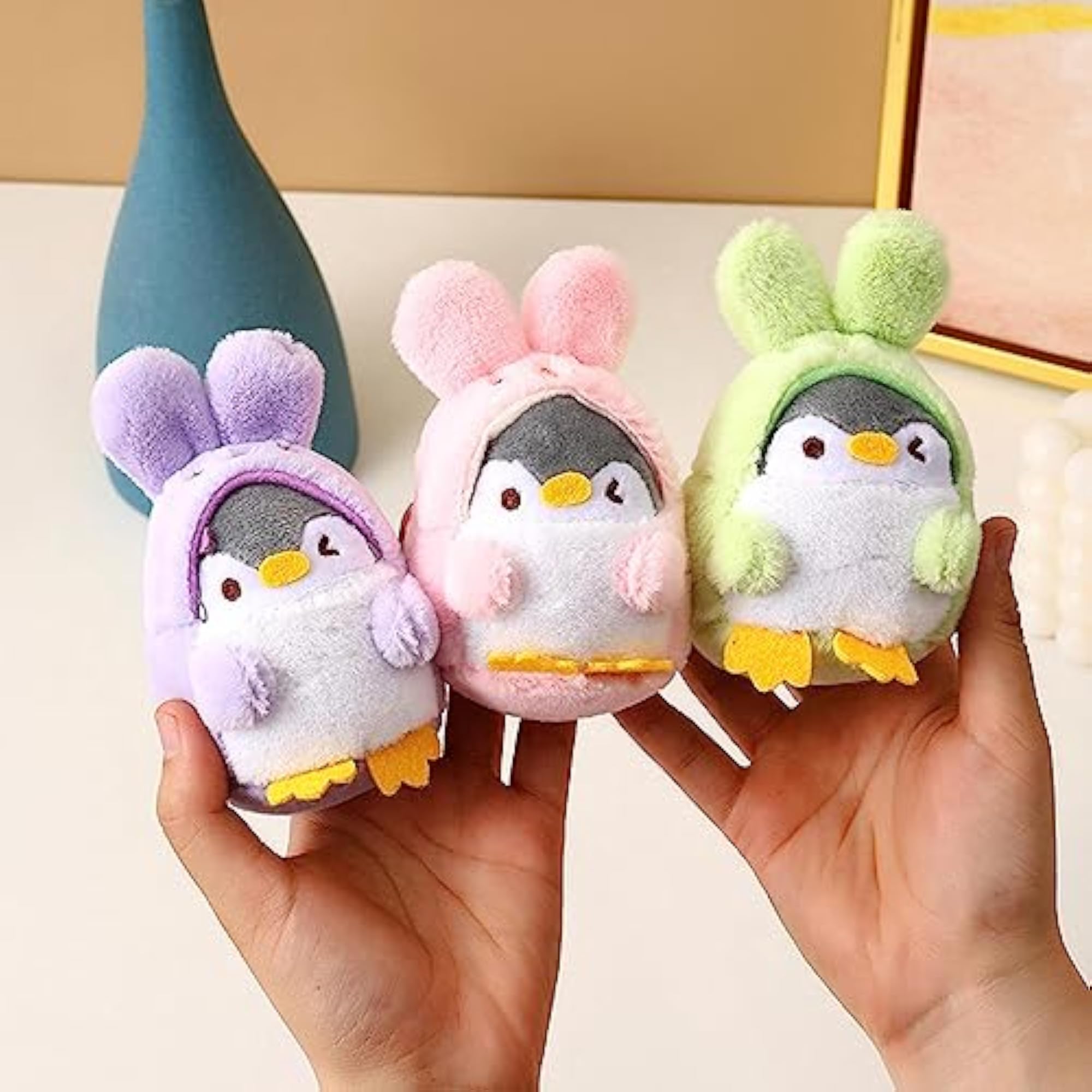 Creative Penguin Doll Keychain Pendant for Car & Home