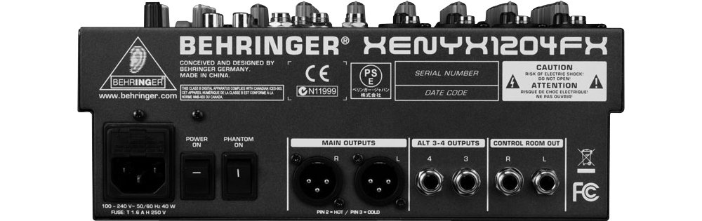 Amazon.co.jp: BEHRINGER ミキサー XENYX 1204FX : 楽器・音響機器