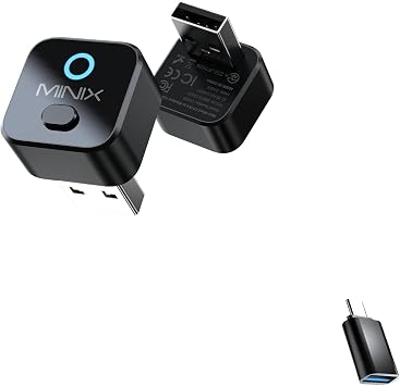 MINIX CA525 Mini Wireless CarPlay & Android Auto Adapter, 2026 Upgraded 2-in-1 Wired to Wireless Dongle, One-Button Switch, Plug & Play USB-A/C, WiFi 6 & Bluetooth 5.4, iOS 10& Android 11+
