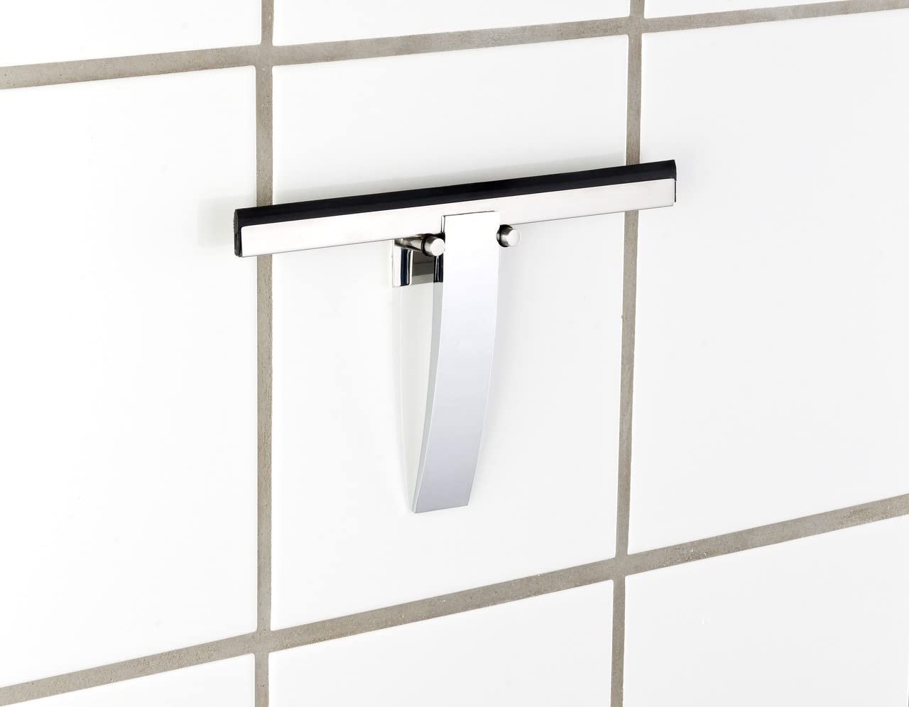 WENKO Tergidoccia Gela - tira acqua per il bagno, Pressogetto di zinco, 24 x 16 cm, Lucido
