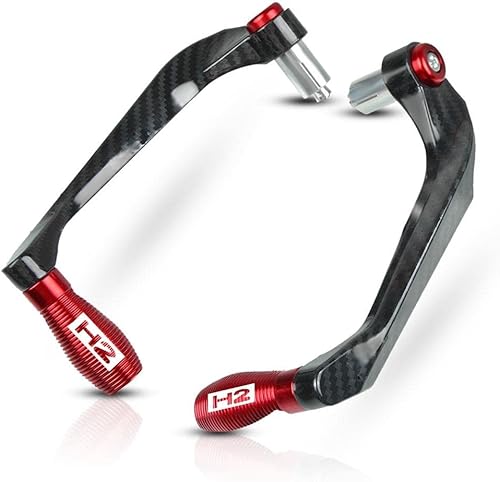 Para Kawasaki H2 H2R 2015-2020 2021 2022 motocicleta CNC manillar embrague palancas de freno manillar protección (color rojo)