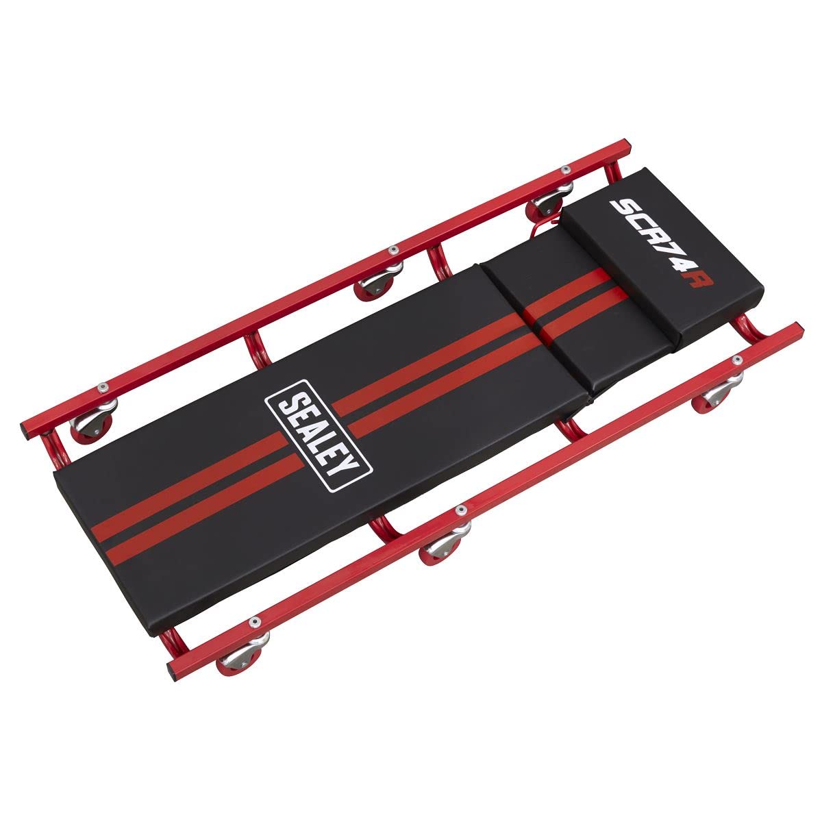 Creeper 40" with Steel Frame, 6 Wheels & Adjustable Headrest