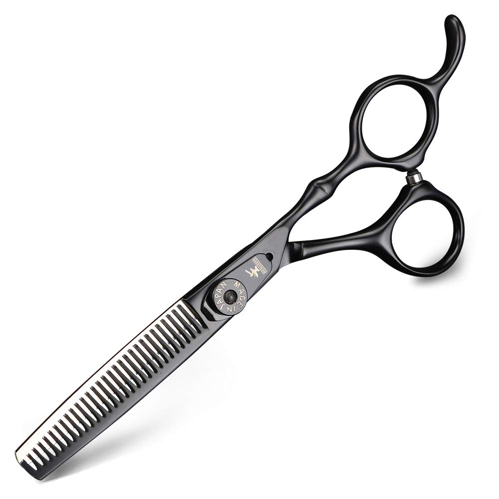 XUAN FENG Pro Friseurschere 6 Zoll – 440C Edelstahl, Inkl. Effilierschere, Tasche & Kamm
