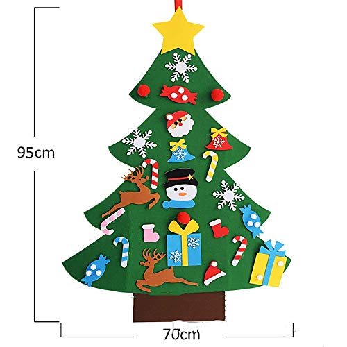 gengyouyuan voelde kerstboom Kerstmis voelde DIY decoraties Stereo cartoon 3D kerstboom boom - Afbeelding 5