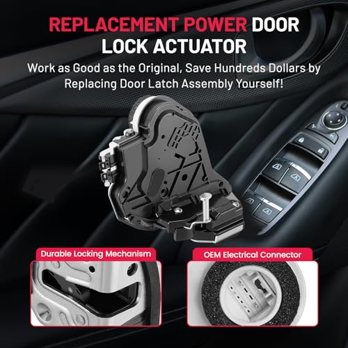 Image of SYERAL Door Latch Lock Actuator RL Rear Left Driver Side Latch Motor Compatible with Toyota Highlander 2014-2020 Replaces DLA1426