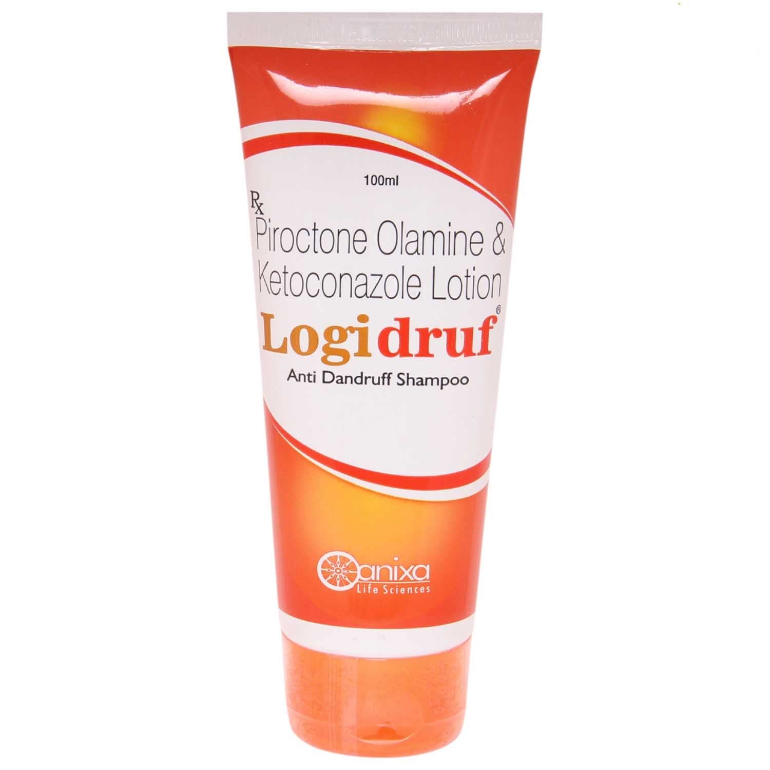 Logidruf - Bottle of 100ml Lotion with Ketoconazole and Piroctone Olamine