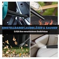 Professioneller Akku Laubbläser,2X 3000mAh Akku & Ladegerät – Ansicht 7