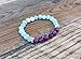 Aquamarine bracelet with Sugilite