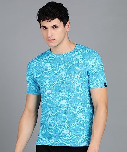 Image of Urbano Fashion Men's Printed Half Sleeve Slim Fit Cotton T-Shirt