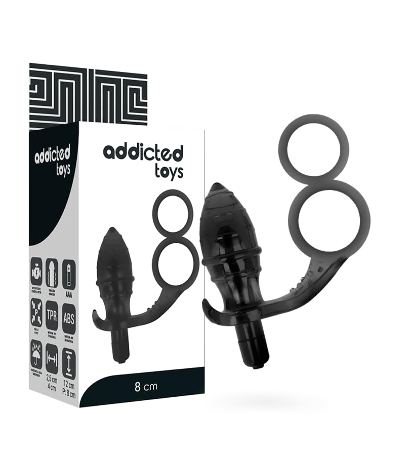 Plug anal double anneau noir pour une stimulation stable et prolonge - 2