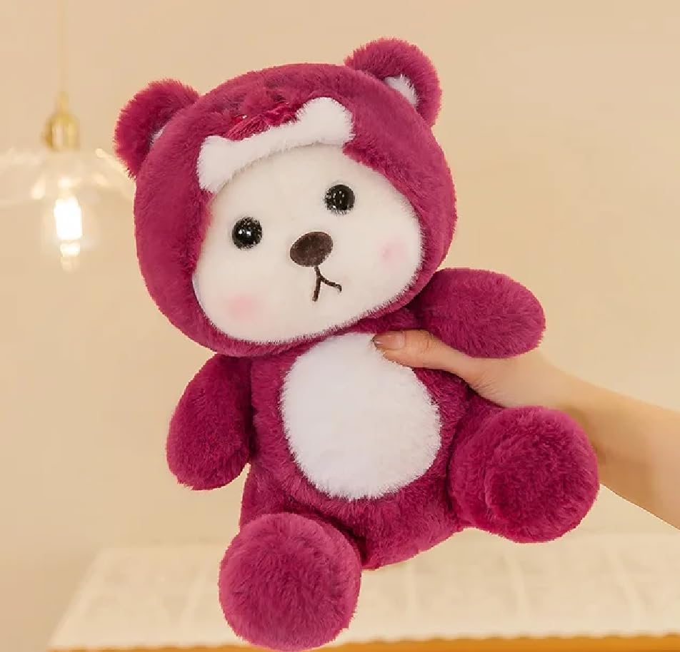 Image of Liquortees Teddy Bear Plush Toy for Baby Girl - Soft Toys Gift, Huggable Cuddly Plushies, Stuffed Toy, Best Gift for Girls (Hoody 30 cm)