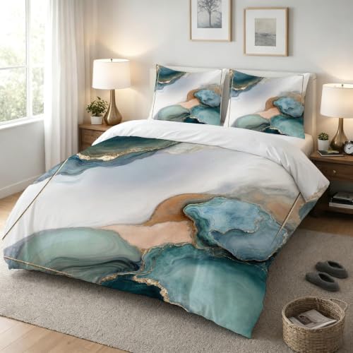 Chic housse de couette en microfibre douce motif tableau - 4