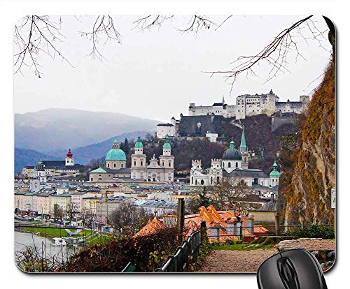 Preisvergleich Produktbild Mausunterlage - Reise-Landschaft Österreichs Salzburg Europa österreichisch