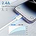 iPhone Charger Cord [MFi Certified] 6ft 4Pack,Original USB to Lightning Cable Fast Charging for iPhone 14/13/12/11 Pro/11/XS MAX/XR/8/7/6s Plus,iPad Pro/Air/Mini,iPod Touch -White