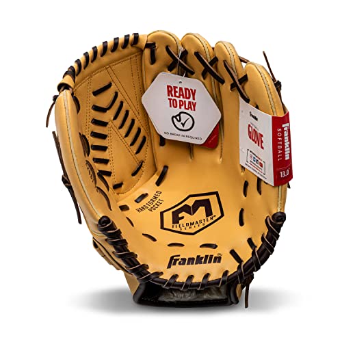 image for Franklin Sports Field Master Baseball + Softball Glove - Field Master 