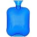 Hot Water Bottle, Ohuhu 2L Classic Premium Transparent Hot or Cold Water Bag for Pain Relief Hot Pack Therapy 2000ml 68oz, Blue, Home and Outdoor