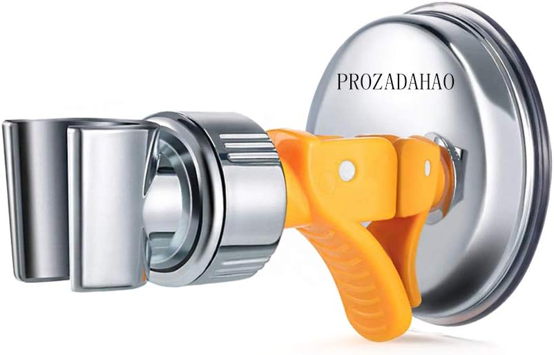 Adjustable Shower Head Holder, Bathroom Suction Cup Handheld Showerhead Bracket (Yellow-1)