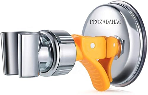 Miniatura 6 de Soporte de cabezal de ducha ajustable, soporte de ducha de mano con ventosa de baño, cabezal extraíble y soporte de succión montado en la pared