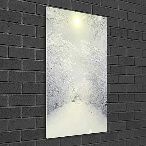 Déco mural derrière le plastique Tulup 50x100 | Image sur verre acrylique paysage blanc - 3