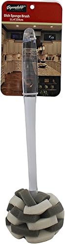 Miniatura 3 de Cepillo multiusos de esponja de 11.5 pulgadas con mango ergonómico transparente y cómodo