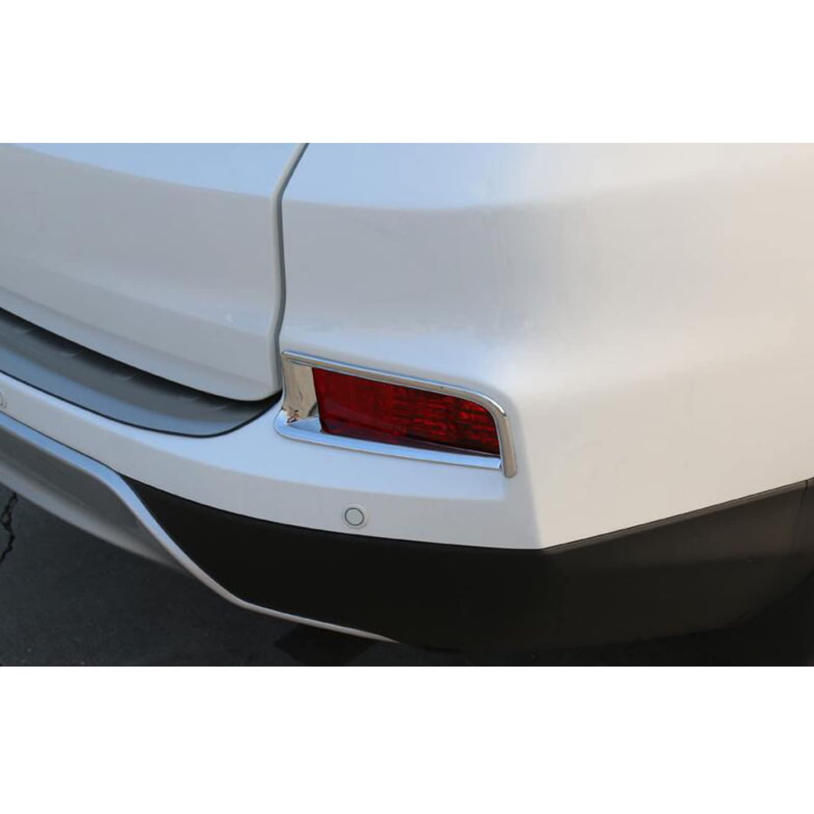 KJWPYNF For Honda CRV 2015 2016, Chrome ABS Car Rear Tail Fog Light Lamp Cover Trim Sticker Chromium Styling