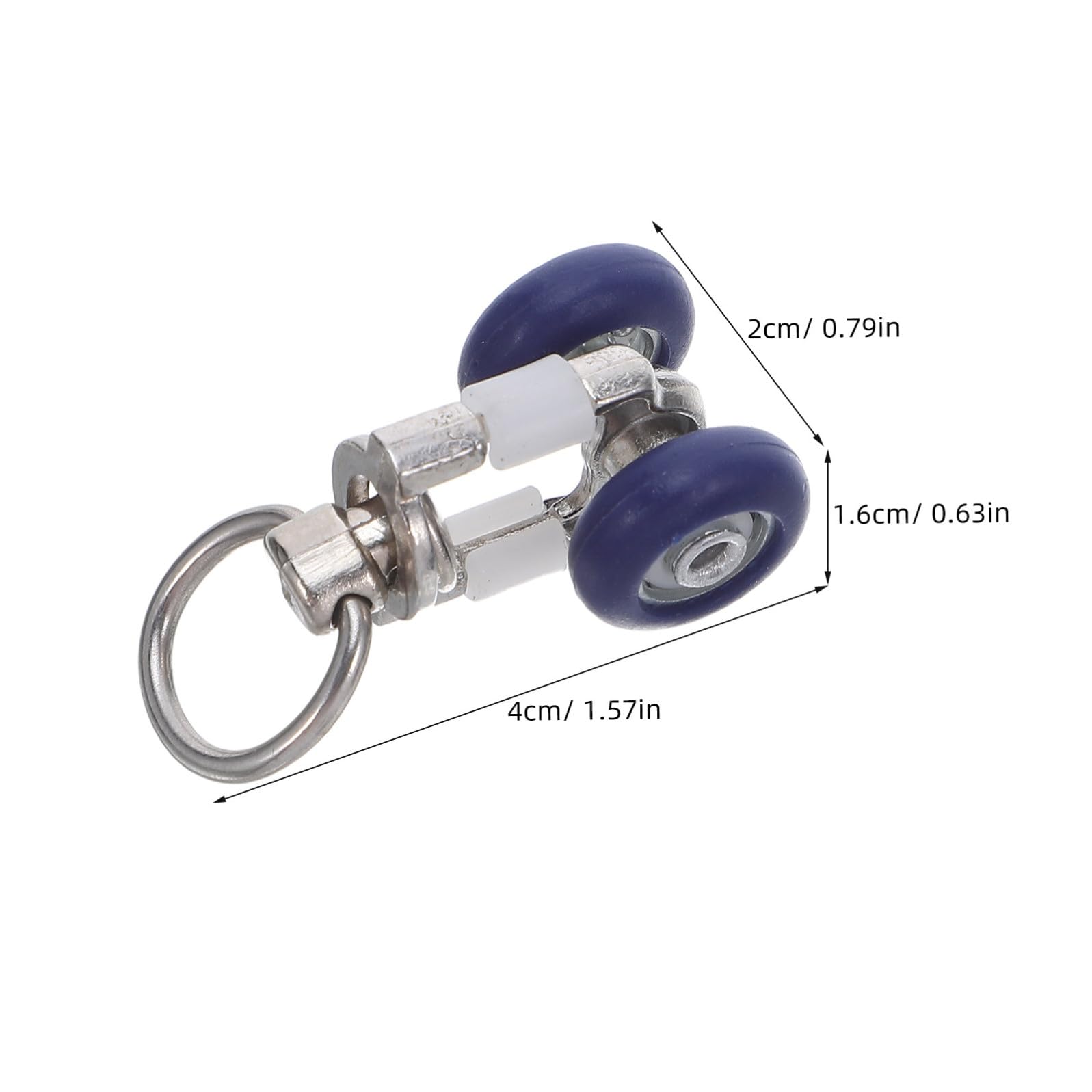 20 Rulli Scorrevoli per Tende in Acciaio Inossidabile e Plastica, Ruote per Binari Tende da Soffitto, Accessori Resistenti per Tessuti Pesanti e Uso Interno ed Esterno