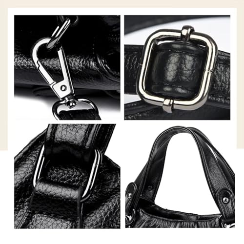 Top Handle Satchel Handbag for Women PU Leather Crossbody Bag Designer Tote Handbag Roomy Work Bag Shoulder Purse4