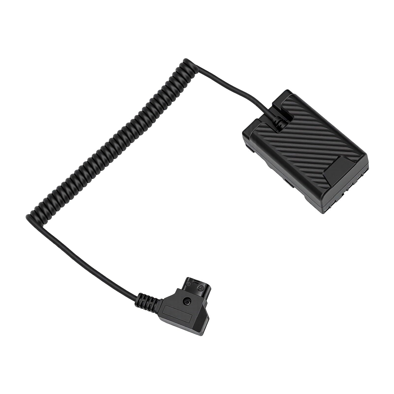 Generic Atrapa Baterii D Tap Kabel Spiralny Kompaktowy Zasilacz do Sprzętu Fotograficznego, 120cm, Idealny do Aparatów Serii EX, Materiał ABS