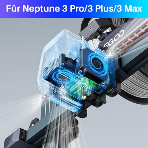 ELEGOO 3D-Drucker-Extruder für Neptune 3 Pro/Plus/Max 3D-Drucker, vollständig montierter Dual-Gear-Direktantrieb-Extruder, offizielles 3D-Druckerzubehör von ELEGOO – Bild 4