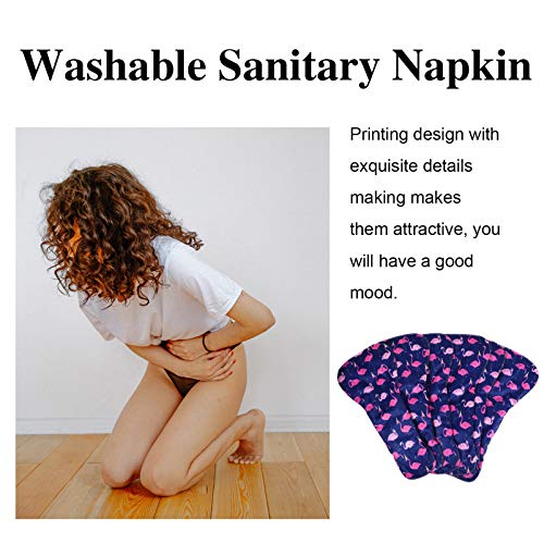 Healifty Pads Incontinence Pads 6Pcs Reusable Sanitary Pad With Storage Bag Reusable Cloth Pad Cloth Menstrual Pads Panty Liners Style Washable Incontinence 3 #TOP5