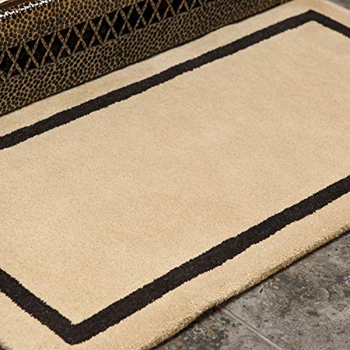 Tapete rectangular Minuteman International Mesa Tan de lana miniatura 6