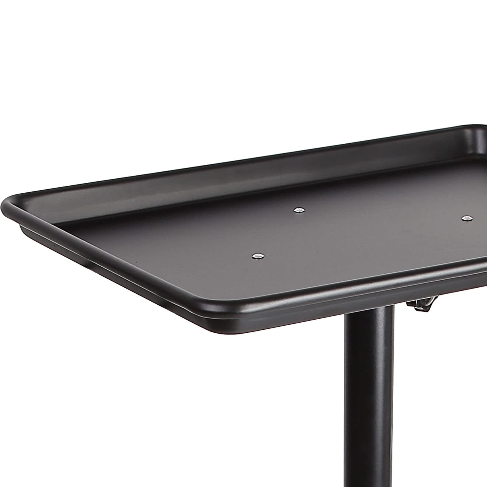 Salon Rollwagen Beauty Trolley Wagen Gerätewagen Friseur Salonwagen mit Ablagefläche und Stauraum,höhenverstellbarer Tattoo-Tablettwagen Rädern, Zubehör für Salon- Spa-Dienstleistungen, Schwarz