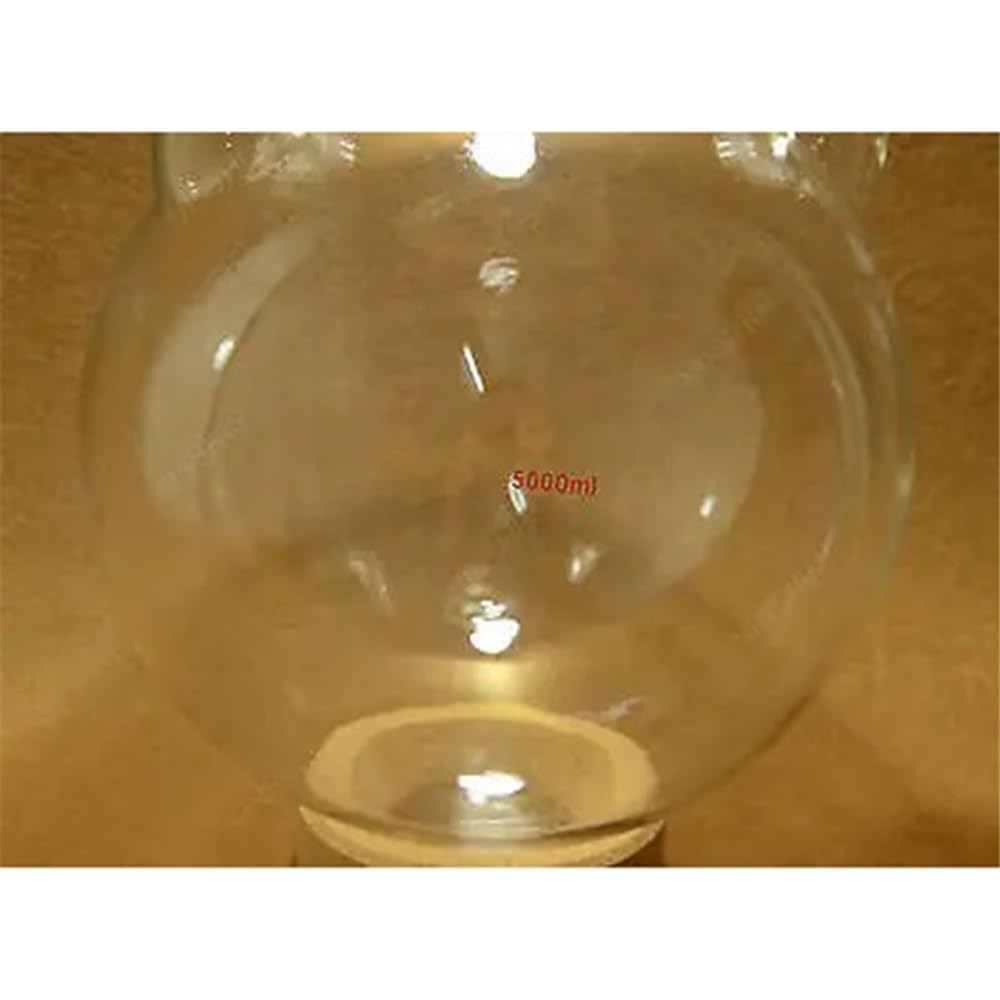 Pallone da laboratorio a fondo tondo 5000 ml 24/40 4 colli 5 l Attrezzature da laboratorio
