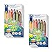 Produktbild Staedtler 140 C6 2 3in1 Buntstift Noris junior (Bunt-, Wachsmal- und Aquarellstift, extra bruchsicher, ideal für Kinder, für viele Oberflächen, Kartonetui mit 6 Farben inkl. Spitzer, Doppelpack)