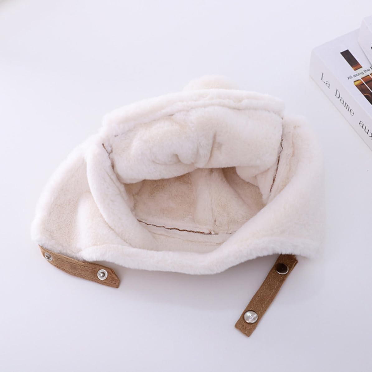 SHINEOFI Winter Hat for Boys and Khaki Polar Fleece Earflap Hat to Keep Warm and Cover Ears Soft and Cute for Autumn and Fall