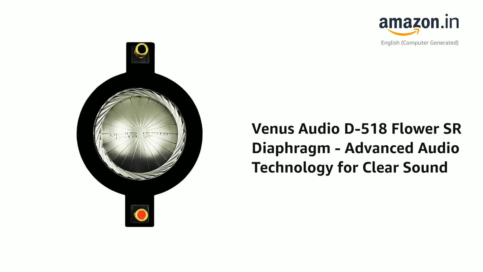 Venus India Art (Venus Audio) D-518 Flower SR Diaphragm - Advanced