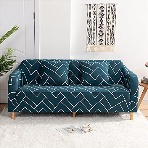 Nordmiex Pattern Sofa Slipcover Stretch Arm Chair Large Sofa Slipcover Leather Furniture Protector For 3-Seat Sofa,Dark Teal thumb #4